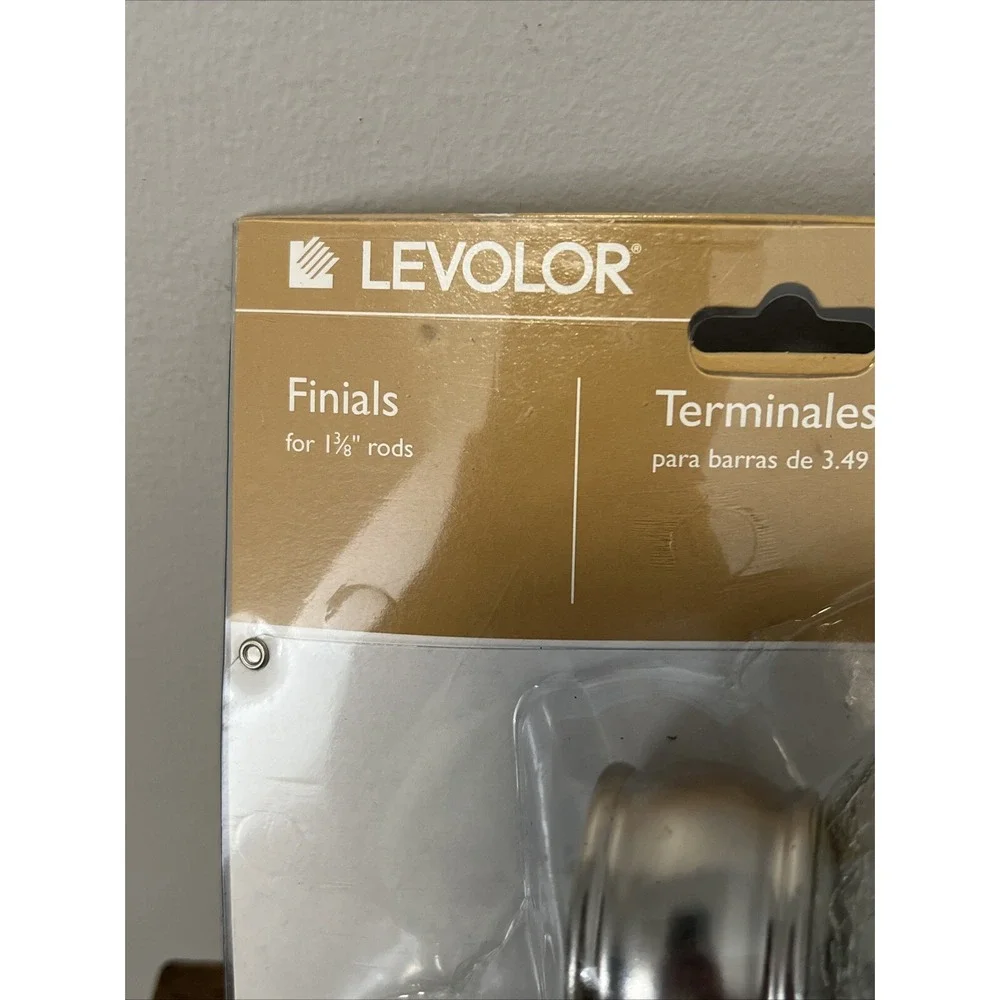 NEW‎ LEVOLOR Crackled Glass Finials for 1-3/8